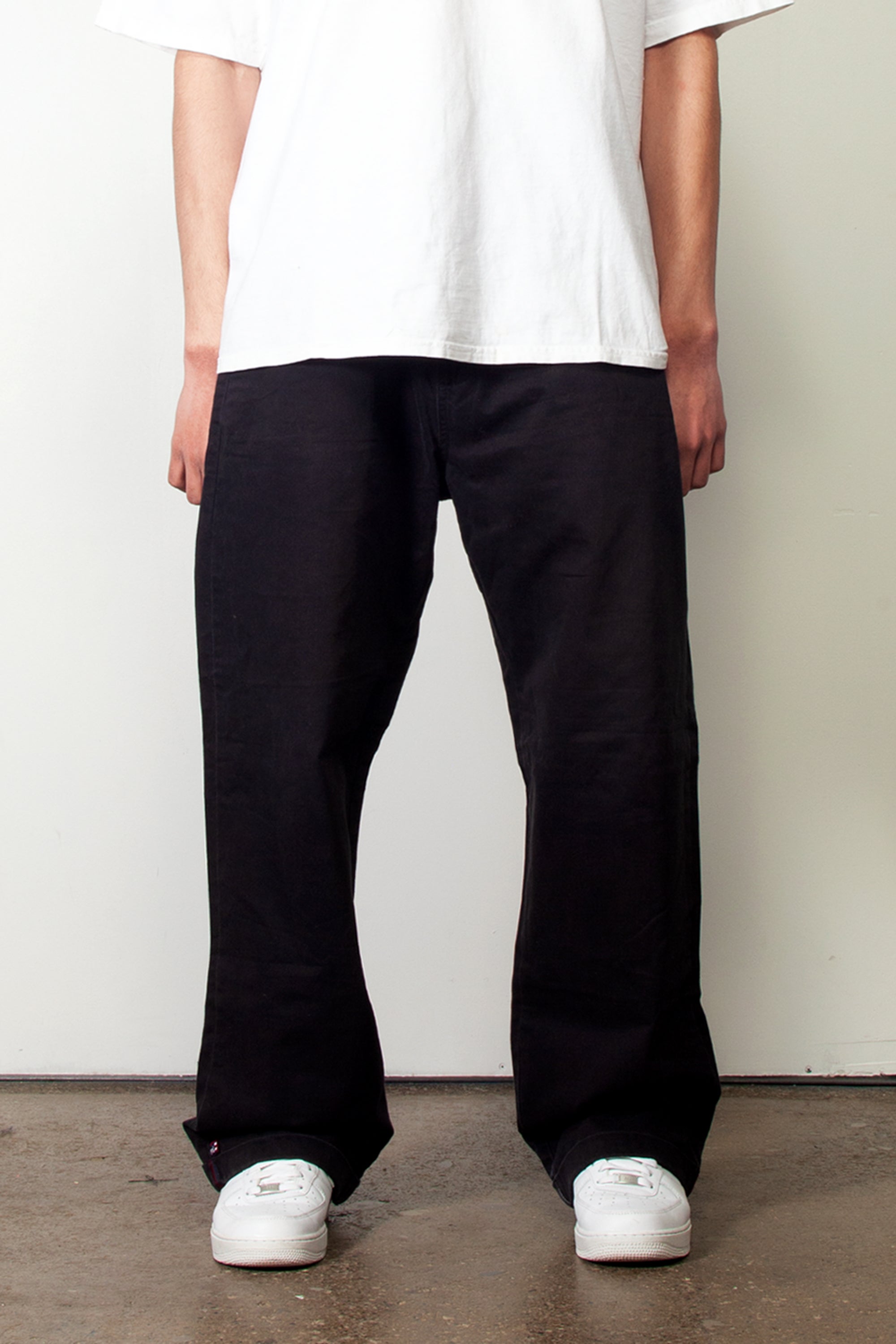 Phat Farm Cotton Twill Black Trousers | Attire Co.